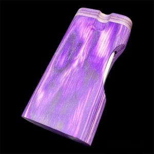 New Hand Crafted Purple Wooden Dugout 4”